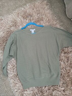 Mint Green Dolman Knit Pullover L